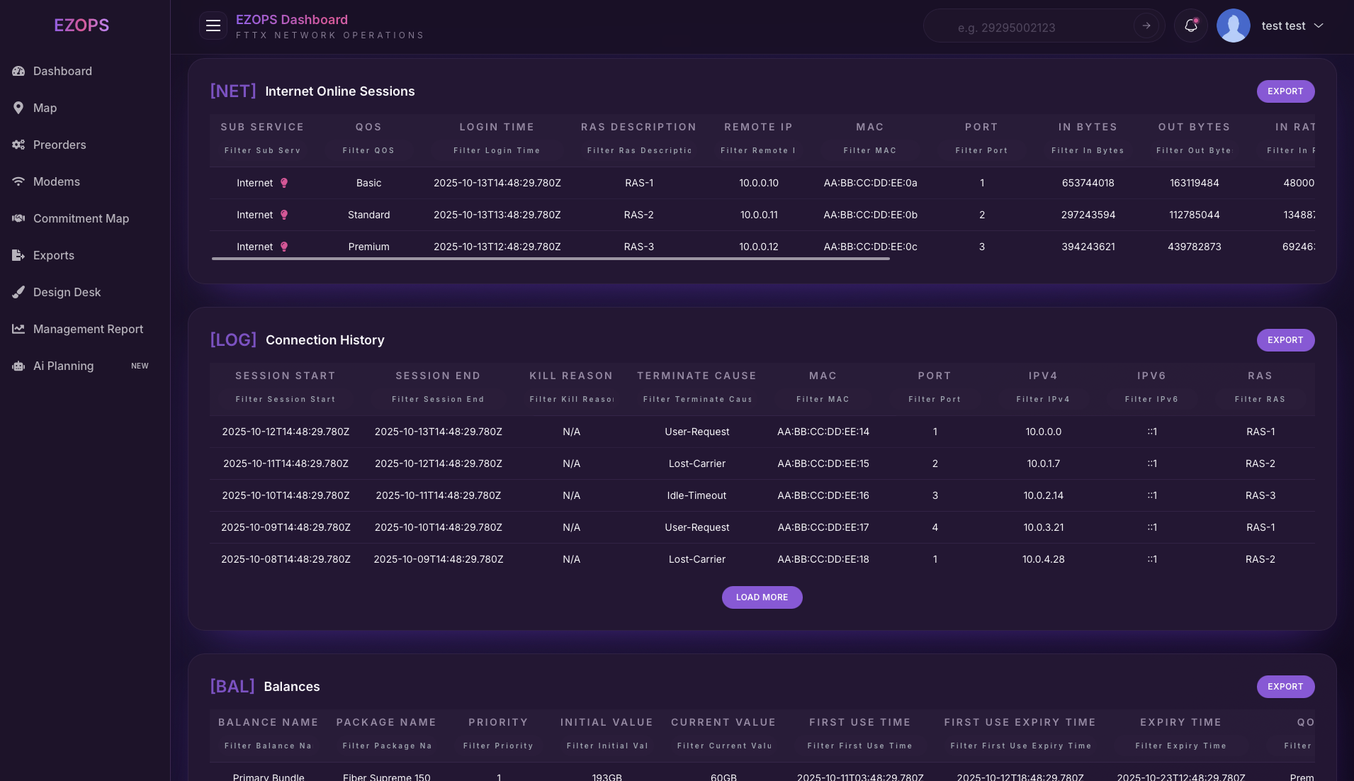 Comprehensive Modem & Device Management
